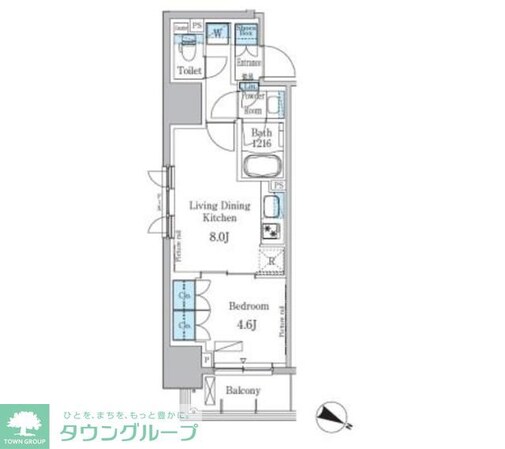 パークアクシス小伝馬町の物件間取画像